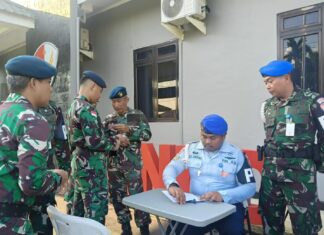 Penegakan Disiplin Kelengkapan Identitas Prajurit, Satpomau Lanud RHF Laksanakan Pemeriksaan