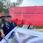 Reklamasi Ilegal PT Harap Panjang di Lingga Disegel KKP