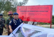 Reklamasi Ilegal PT Harap Panjang di Lingga Disegel KKP