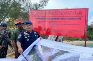 Reklamasi Ilegal PT Harap Panjang di Lingga Disegel KKP