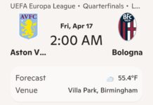 Aston Villa Siap Kunci Tiket Semifinal Liga Europa, Bologna Cari Keajaiban di Villa Park