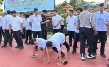 Wujudkan Sikap Disiplin, Propam Polres Bintan dan Polda Kepri Lakukan Opsgaktibplin