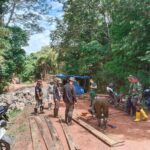 Dandim 0315/Tanjungpinang Terus Pastikan Pembangunan Jembatan Armco di Toapaya Selatan