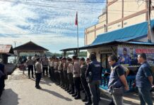 Terkait Rencana Sedimentasi Pasir Laut di Desa Numbing, Polres Bintan Laksanakan Pengamanan Musyawarah