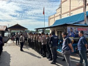 Terkait Rencana Sedimentasi Pasir Laut di Desa Numbing, Polres Bintan Laksanakan Pengamanan Musyawarah