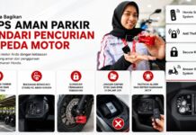 Honda Bagikan Tips Aman Parkir Hindari Pencurian Sepeda Motor