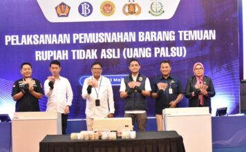 Botasupal Kepri Musnahkan 5.454 Lembar Rupiah Palsu
