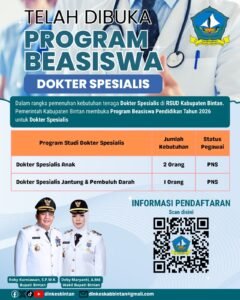 Optimalisasi Layanan Tenaga Medis, Bintan Buka Beasiswa Dokter Spesialis