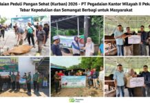 Pegadaian Kanwil II Pekanbaru Tebar Kepedulian Lewat Program Kurban 2026