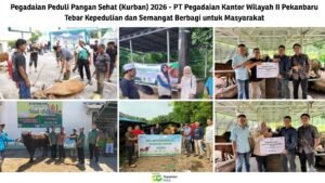 Pegadaian Kanwil II Pekanbaru Tebar Kepedulian Lewat Program Kurban 2026