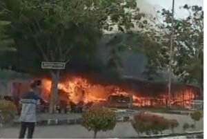 Tabung Gas 3 Kg Meledak, 3 Warung di Coastal Area Karimun Ludes Dilalap Api