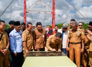 Kini Jembatan Tok Kenot Hubungkan Desa Tebias dan Desa Sungai Asam di Karimun