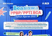 Buruan Daftar! Beasiswa PPBP dan PPTI BCA Tahun Ajaran 2027 Telah Dibuka Hingga Oktober