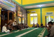 Polisi Mengaji dan Do’a Bersama di Masjid Darul Muttaqien Polres Bintan