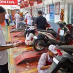74 Siswa TSM SMKN 3 Batam Jalani UKK Berstandar Industri Honda