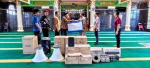 BRI Salurkan Bantuan Sound System untuk Masjid Jami’ Nurul Amanatul Haq di Batam