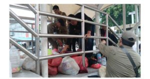Diantar Pulang Tanpa Perlawanan, “Luna Maya” Penunggu JPO A. Yani Karimun Dibersihkan PUPR