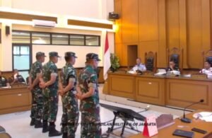 4 Anggota TNI Penyiram Air Keras Divonis 1,5 hingga 3 Tahun Penjara, Dua Dipecat karena ‘Otak’