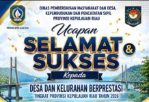 Ekang Anculai dan Tanjung Uban Selatan Raih Penghargaan Tingkat Provinsi di Ajang Desa/Kelurahan Berprestasi 2026