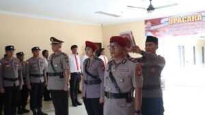 Polres Bintan Gelar Upacara Penyerahan Jabatan Kabag SDM dan Sertijab Kasat Resnarkoba