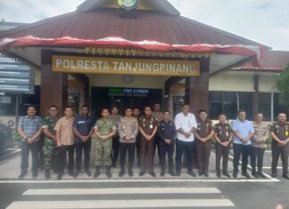 Perkuat Sinergitas TNI, Polri dan Kejaksaan, Dandim 0315/Tanjungpinang Turut Silaturahmi ke Mapolresta