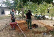 TMMD ke-129 Kodim 0315/Tanjungpinang, Bangun Sumur Bor untuk Atasi Krisis Air Bersih di Desa Lancang Kuning