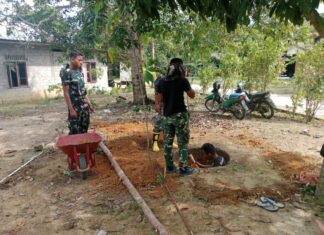 TMMD ke-129 Kodim 0315/Tanjungpinang, Bangun Sumur Bor untuk Atasi Krisis Air Bersih di Desa Lancang Kuning