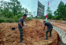 TMMD ke-129, Kodim 0315/Tanjungpinang Percepat Pengerjaan Jalan dan Parit