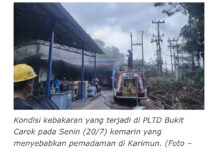 Blackout Lebih 15 Jam di Karimun, Massa Datangi Kantor PLN Imbas PLTD Bukit Carok Terbakar