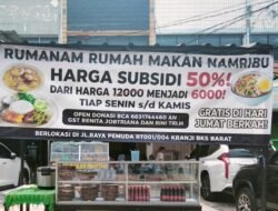 Rumanam Resmi Dibuka, Nasi Lauk Lengkap Cuma Rp6.000 dan Ada Paket Sembako Gratis Tiap Jumat