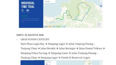 Tour de Bintan 2026 Siap Digelar, Ini Rute yang Dilewati Para Pembalap Mancanegara
