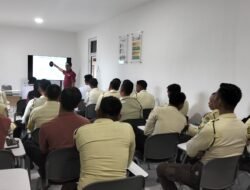 Satresnarkoba Polres Bintan Sosialisasi Bahaya Narkoba dan TPTKP pada Satpam PT BIIE Bintan