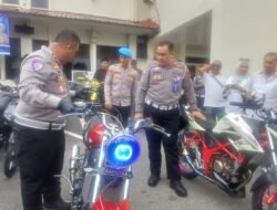 267 Kendaraan Berknalpot Brong Diamankan Antisipasi Balap di Batam