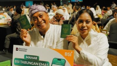 BSI Berikan Mahar Tabungan Emas Melalui Program Nikah Massal
