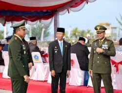 Amsakar Ikuti Upacara HUT ke-81 TNI, Perkuat Sinergi Jaga Keamanan dan Percepat Pembangunan