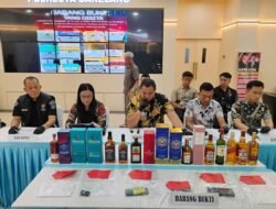 8.664 Botol Miras Tanpa Izin Edar Disita Polresta Barelang, Ditaksir Capai Rp8 Miliar